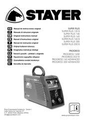 stayer PROGRESS 1600 Manuel D'instructions Original