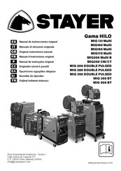 stayer HILO Série Manuel D'instructions