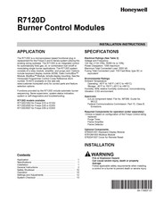 Honeywell R7120D Instructions D'installation