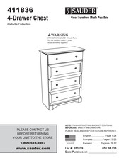 Sauder 411836 Mode D'emploi