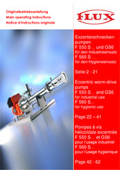 FLUX F 560 S TR Serie Notice D'instructions Originale