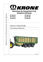 Krone 976 393 Manuel D'utilisation