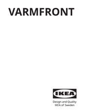 IKEA VARMFRONT Mode D'emploi