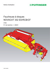 Pottinger NOVACAT 352 ED Notice D'utilisation