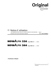 Pottinger novaAlpin 226 Notice D'utilisation