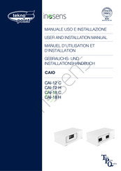 Tekno Point CAIO CAI-12 H Manuel D'utilisation Et D'installation