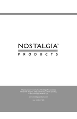 NOSTALGIA PRODUCTS Vintage Collection ICMP600WD Consignes Et Recettes