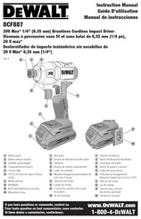DeWalt DCF887M2 Guide D'utilisation