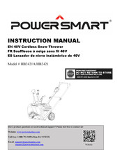 Power smart HB2421A Manuel D'instructions