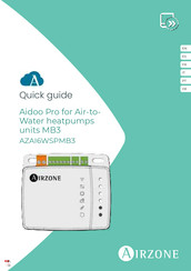 Airzone Aidoo Pro AZAI6WSPMB3 Mode D'emploi