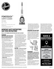 Hoover POWERDASH FH50700 Manuel D'utilisation