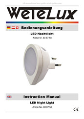 Wetelux 83 87 50 Manuel D'instructions