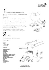 Kompan FREEGAME Instructions D'installation