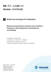 Becker C16 Notice De Montage Et D'utilisation