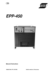 ESAB Precision Plasmarc EPP-450 Manuel D'instructions