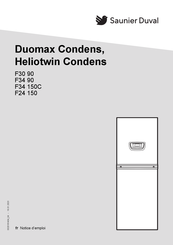 Saunier Duval Duomax Condens Notice D'emploi