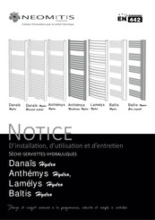 Neomitis Anthemys Neochrome Hydro Notice D'utilisation, D'installation Et D'entretien