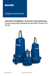 Sulzer Piranha PE35/2-C-60 Instructions D'installation, De Service Et De Maintenance