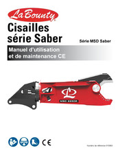 Labounty MSD 2500R Manuel D'utilisation Et De Maintenance