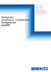 Beko RDP 6801 Mode D'emploi