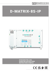 Fracarro D-MATRIX-8S-IP Instructions D'emploi