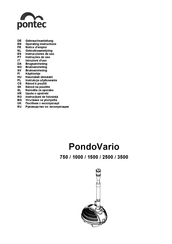 Pontec PondoVario 750 Notice D'emploi