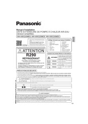Panasonic WH-WXG20ME8 Manuel D'installation