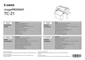 Canon imagePROGRAF TC-21 Guide D'installation