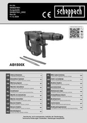 Scheppach 5908207901 Traduction Des Instructions D'origine