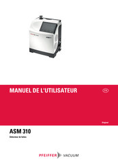 Pfeiffer Vacuum ASM 310 Manuel De L'utilisateur