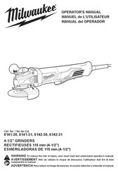 Milwaukee 6142-30 Manuel De L'utilisateur