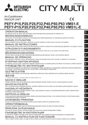 Mitsubishi Electric City Multi PEFY-P63VMS1L-E Manuel D'utilisation