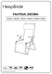 Hesperide DECIMA 165835A Instructions De Montage
