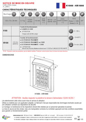 Sewosy KR1000 Notice De Mise En Oeuvre