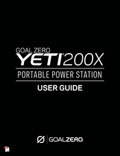 GOAL ZERO YETI 200X Manuel D'utilisation