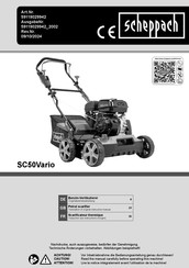 Scheppach SC50Vario Traduction Des Instructions D'origine