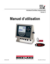 Rice Lake Weighing Systems 920i Manuel D'utilisation