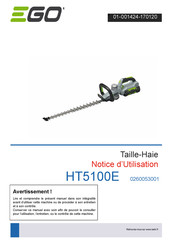 Ego HT5100E Notice D'utilisation