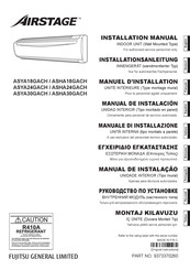 Fujitsu Airstage ASYA18GACH Manuel D'installation