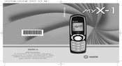 Sagem MY X-1 Serie Manuel D'utilisation