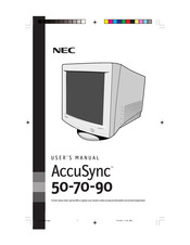 NEC AccuSync 50 Mode D'emploi