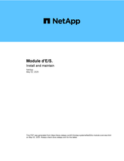 NetApp FAS50 Manuel D'installation Et Maintenance