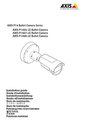 Axis P14 Série Guide D'installation