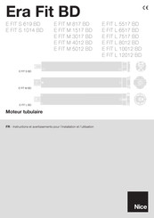 Nice E FIT S 619 BD Instructions Et Avertissements Pour L'installation Et L'utilisation
