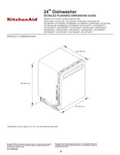 KitchenAid KDTE304LPA Guide De Dimensions