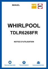 Whirlpool TDLR6268FR Guide Rapide
