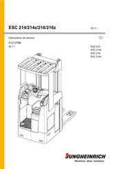Jungheinrich ESC 214 Instructions De Service