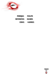 Philips HU4801 Mode D'emploi