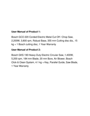 Bosch GCO 220 Professional Notice Originale