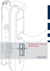 Simons Voss Technologies SmartHandle AX Advanced Guide Abrégé